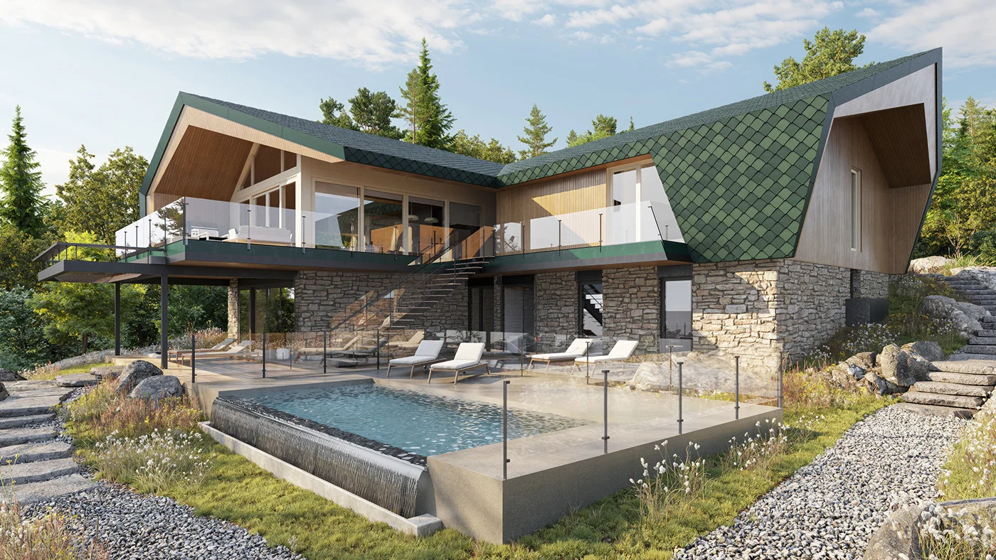 Best 3D Rendering Companies in Canada High-end exterior architectural visualization for the Canadian 3D rendering market