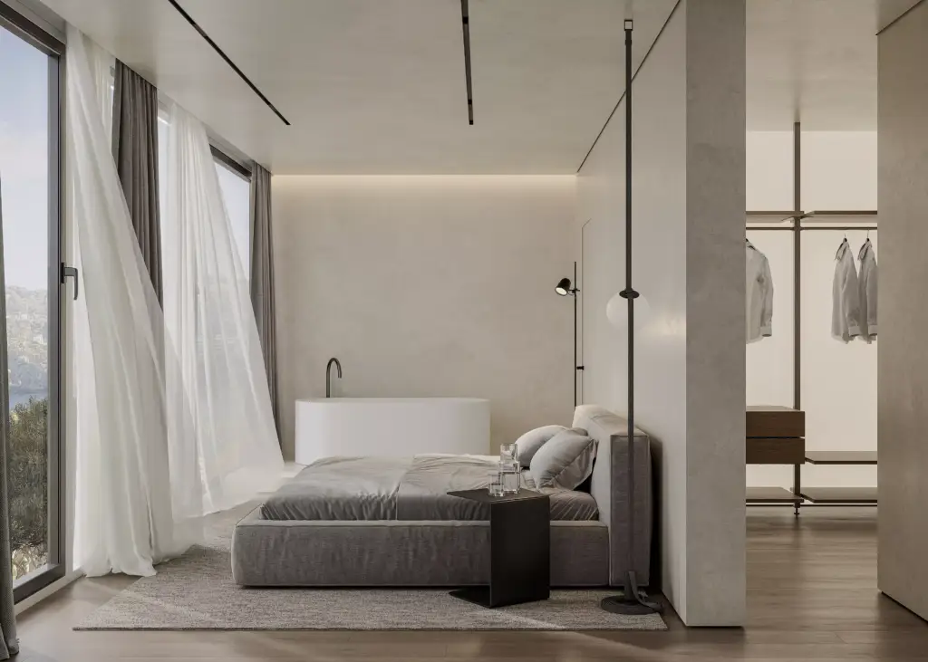 Sun-optimized luxury villa CGI render, architectural visualization by Maverick Frame Studio