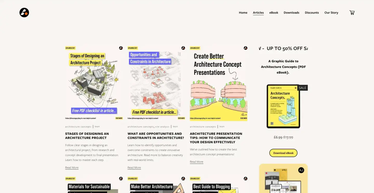 10 Best Architecture Blogs to Follow in 2026 The Orangery Blog page with case studies and landscape rendering guides