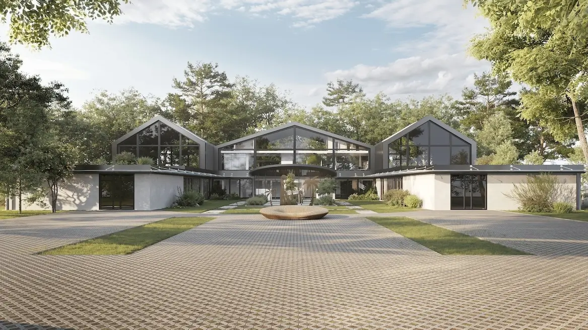 Estilos arquitectónicos: tipos, características y ejemplos Estilos arquitectónicos residenciales contemporáneos con cubiertas inclinadas y grandes fachadas de vidrio