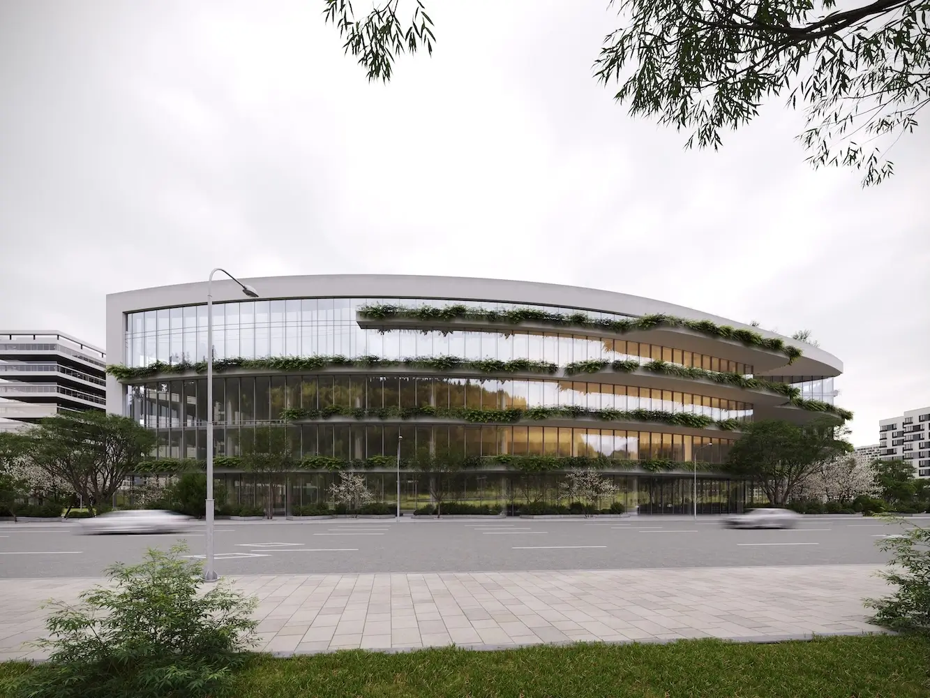 3D Rendering in San Francisco: Architectural Visualization Services for Modern Development Modern commercial building created with 3D architectural rendering San Francisco and photorealistic architectural visualization