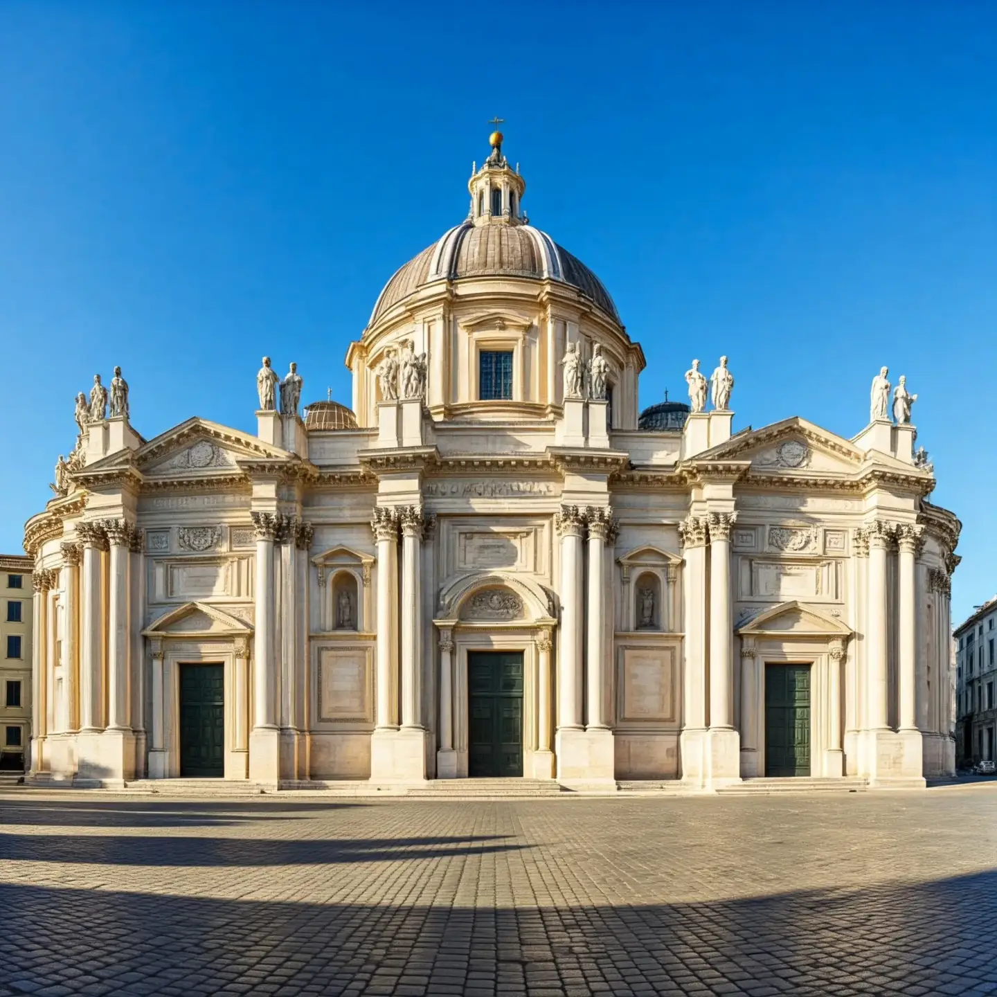 Estilos arquitectónicos: tipos, características y ejemplos Estilo arquitectónico renacentista de una iglesia con cúpula central y fachada simétrica