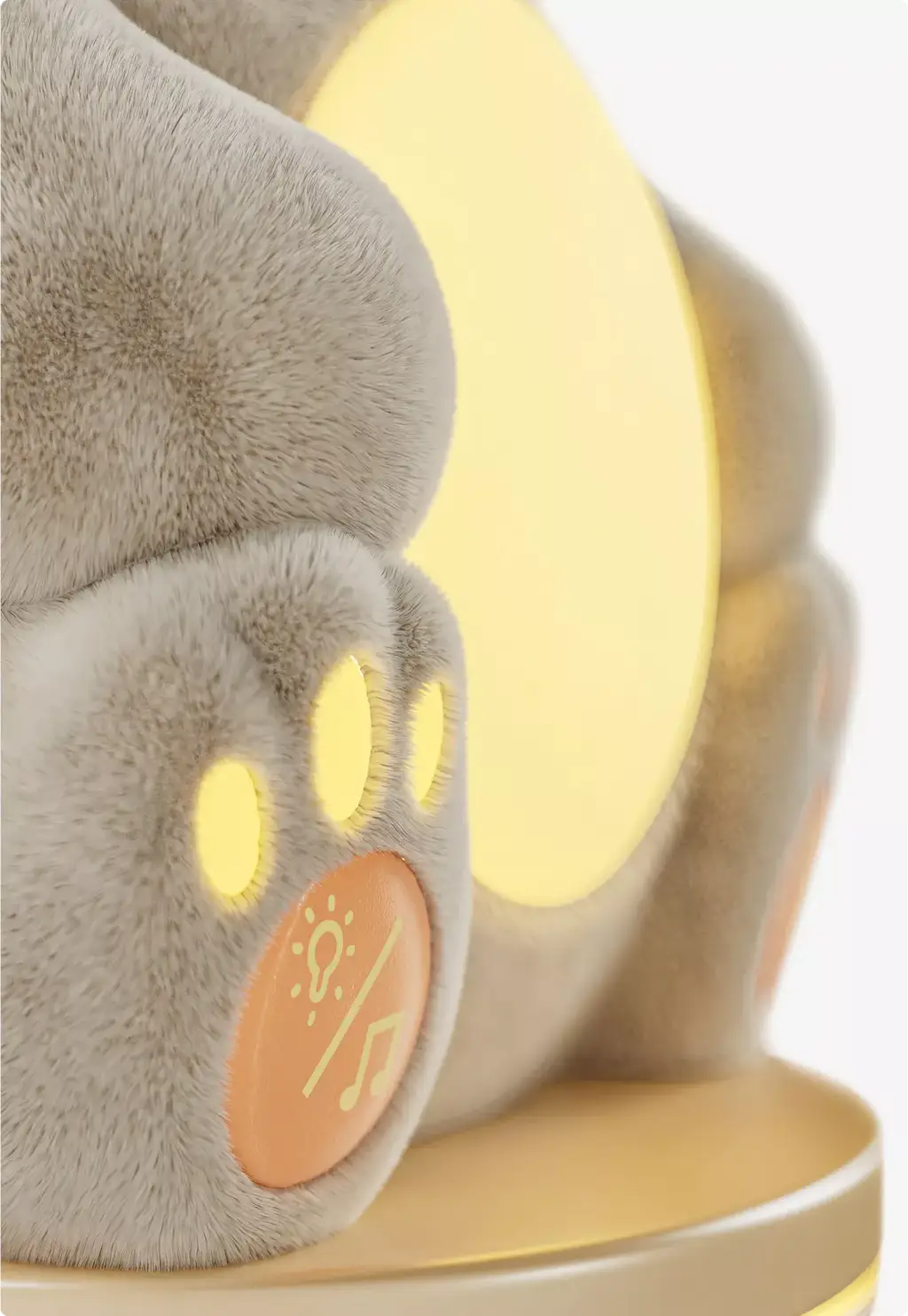Bear lamp paw detail render for 3D Product Modeling Portfolio