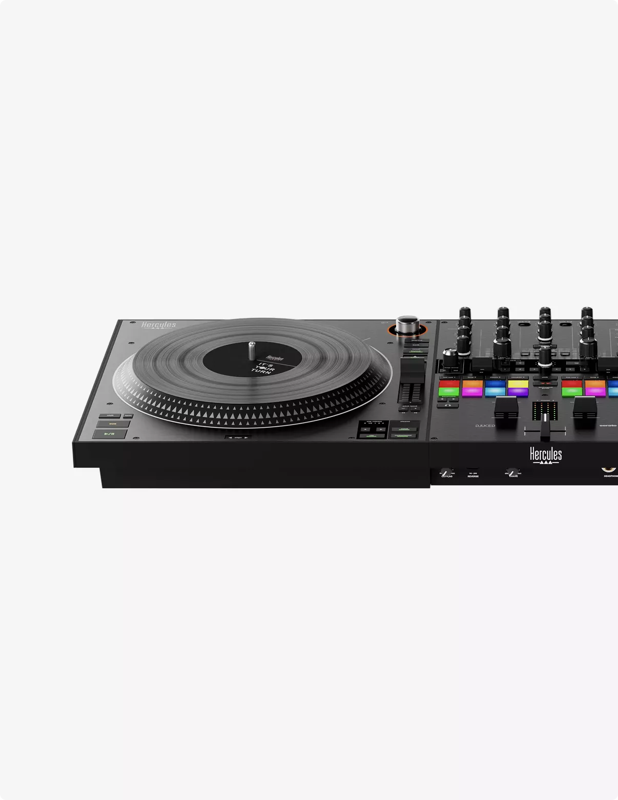 DJ controller render with mixer and turntable for 3D Product Modeling Portfolio