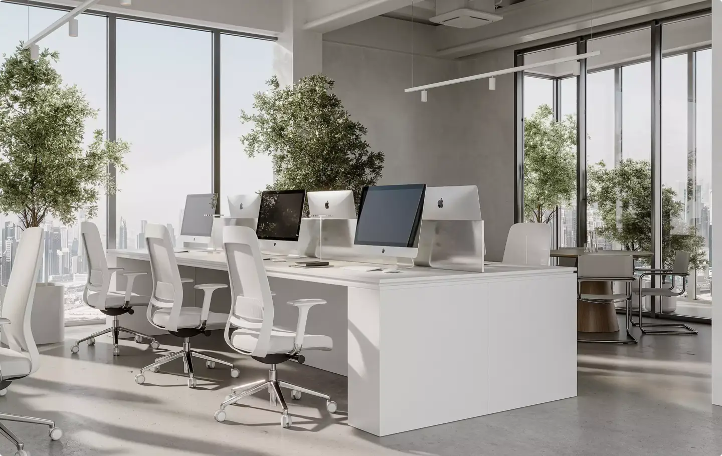 Virtual Staging Cost: Pricing Guide for Real Estate virtual staging office space interior for commercial real estate listing