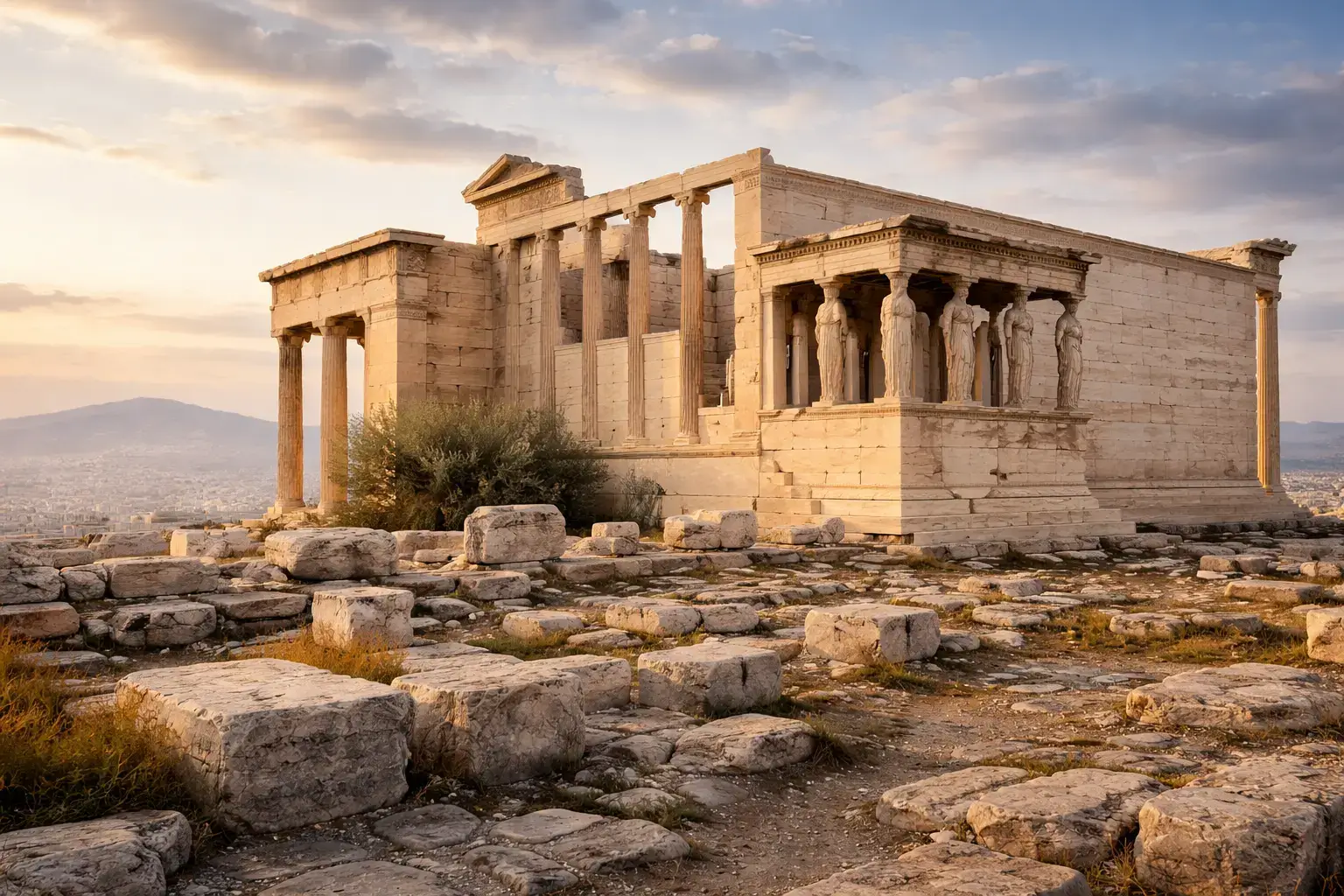 Why Classical Architecture Never Goes Out of Style The Erechtheion on the Acropolis showing columns and sculptural order in classical Greek architecture
