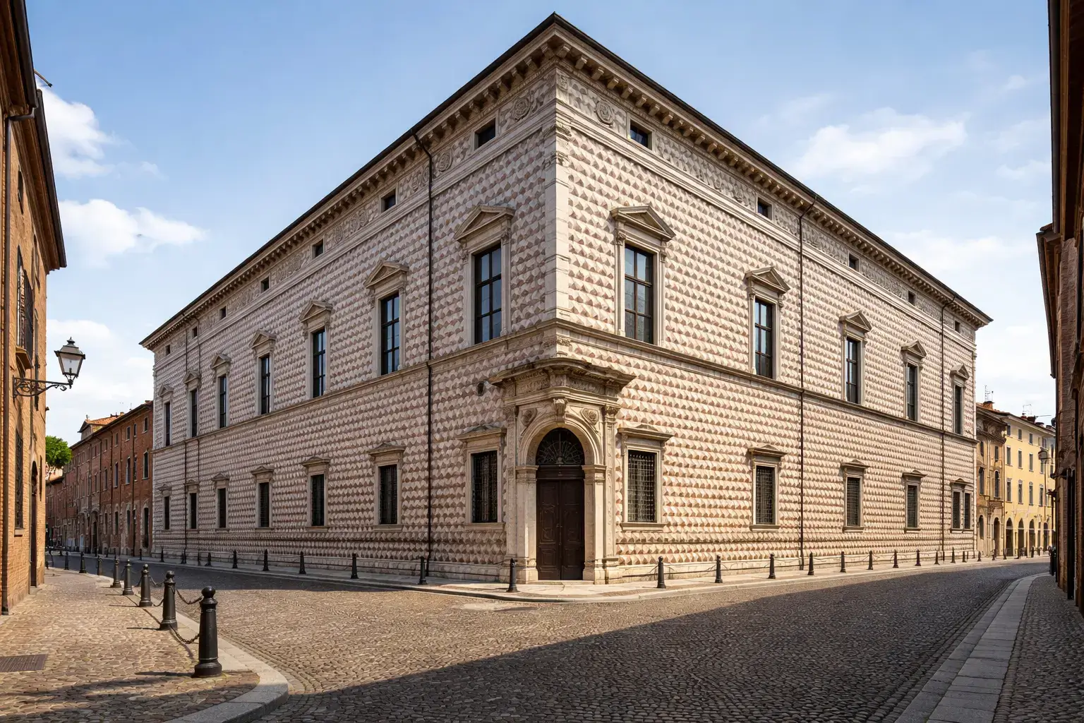 Renaissance Architecture: How Classical Order Shaped European Design Corner view of a Renaissance palazzo with a rusticated stone facade and symmetrical windows