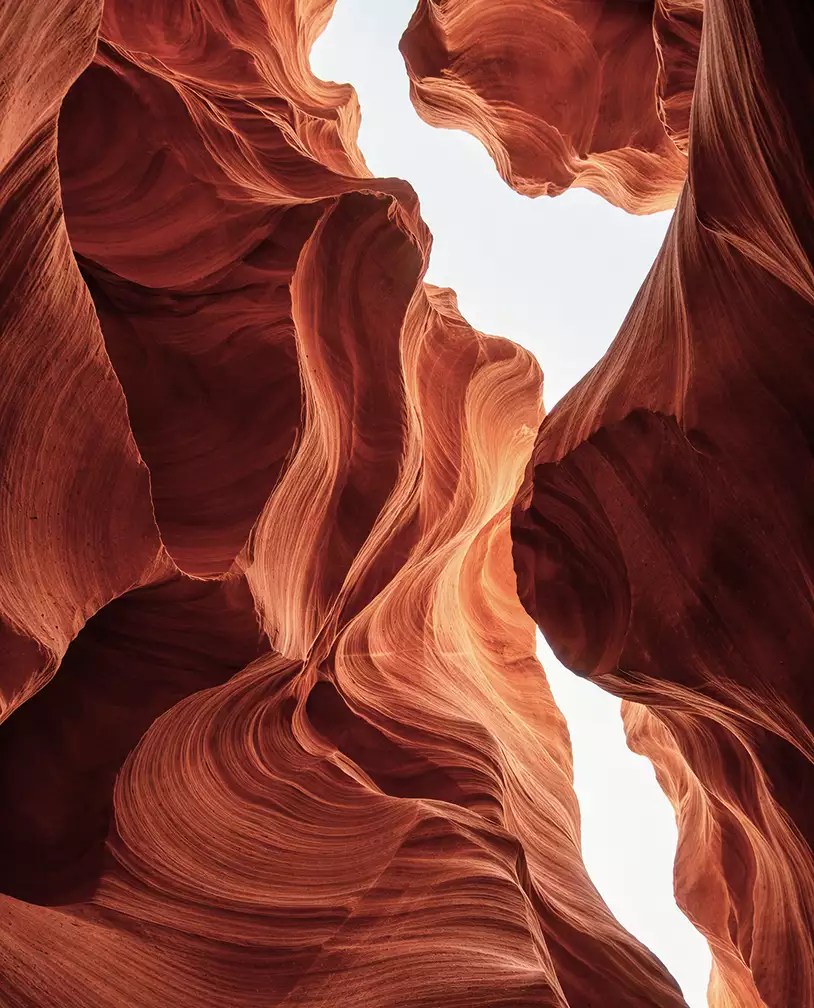 Architectural rendering for hotel tender canyon walls with flowing layered rock formations