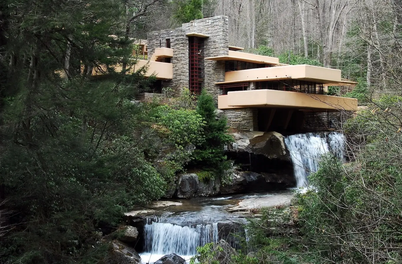 What Is Modern Architecture? Key Principles, Features, and Examples Fallingwater by Frank Lloyd Wright showing modernism in architecture through cantilevers and natural integration