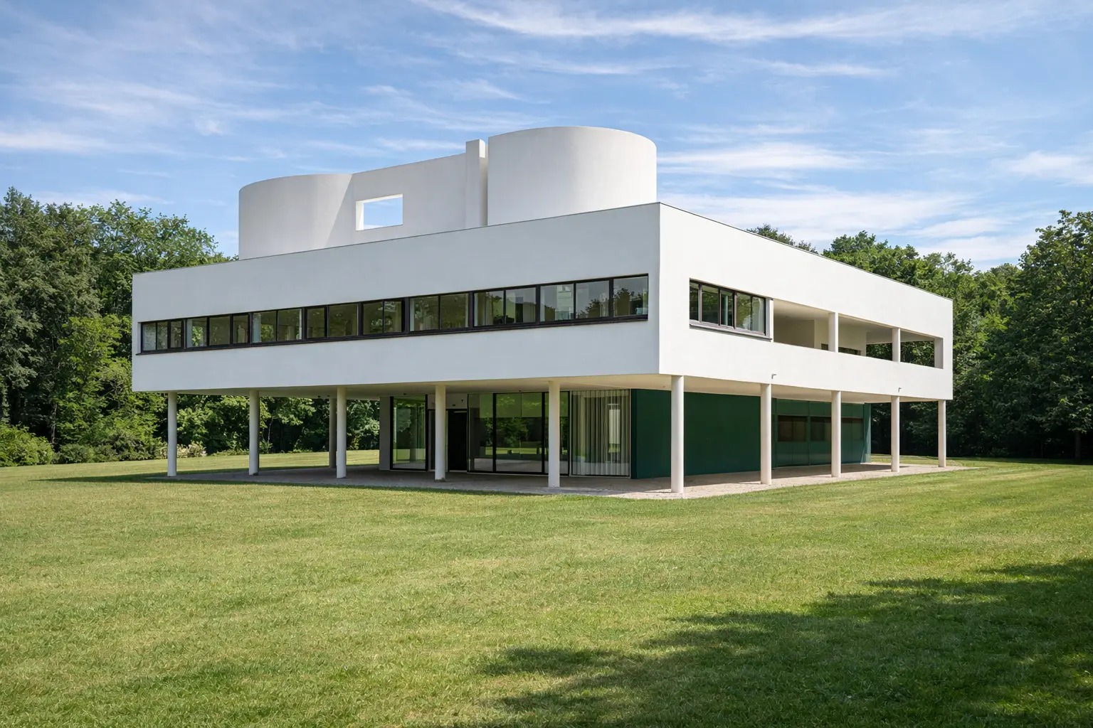 What Is Modern Architecture? Key Principles, Features, and Examples Villa Savoye modernist architecture with pilotis and ribbon windows