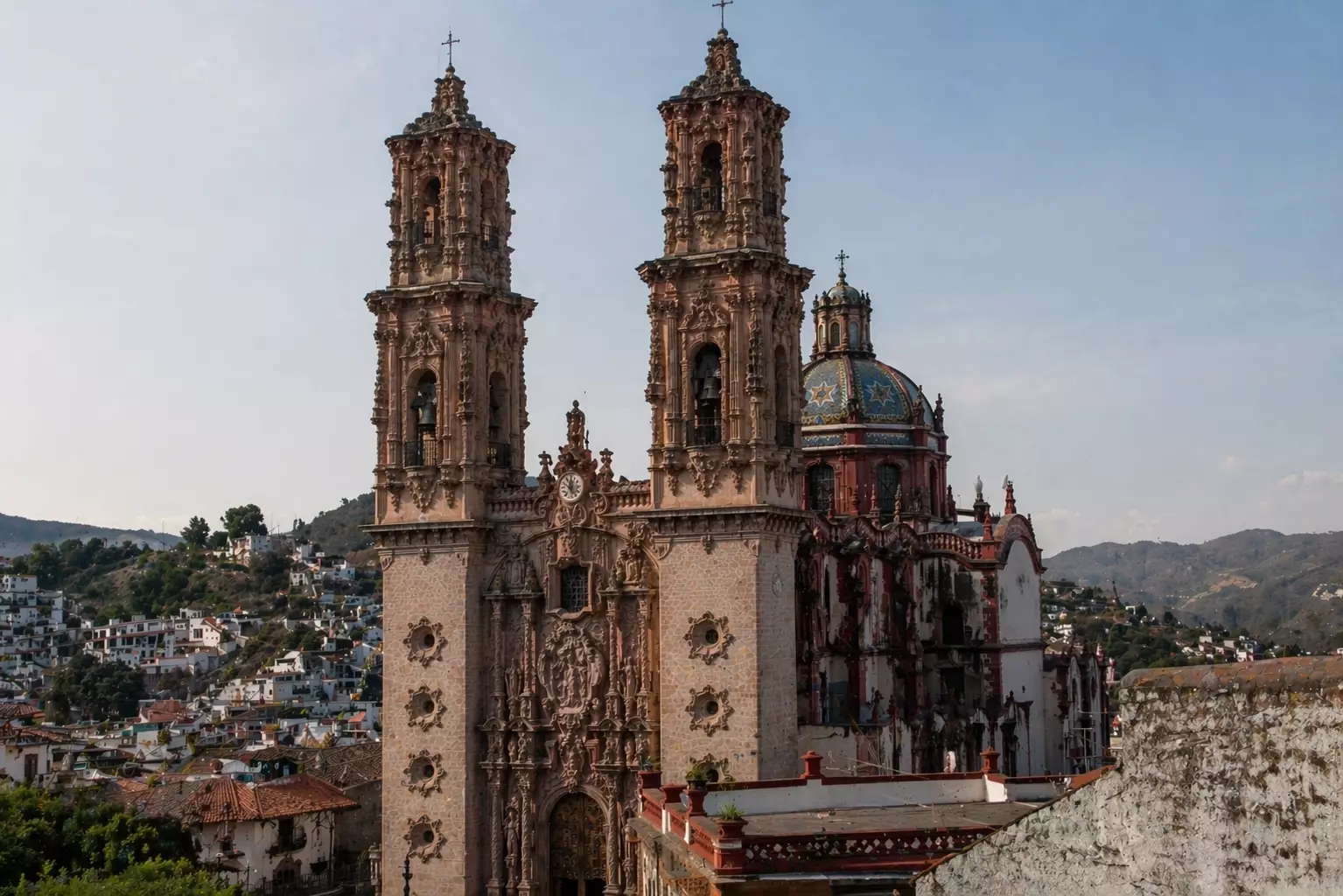 Baroque Architecture: Europe’s Boldest Expression of Power and Beauty Historic cathedral with twin towers above hillside town, Baroque Architecture