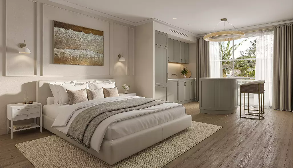 Moroccan Interior Design: Colors, Elements, and How to Get the Look Warm-toned bedroom suite with layered textiles, a low bed and soft atmospheric lighting