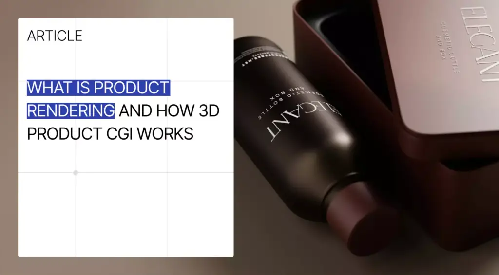 3D product rendering example showing a realistic product visualization created with CGI instead of photography