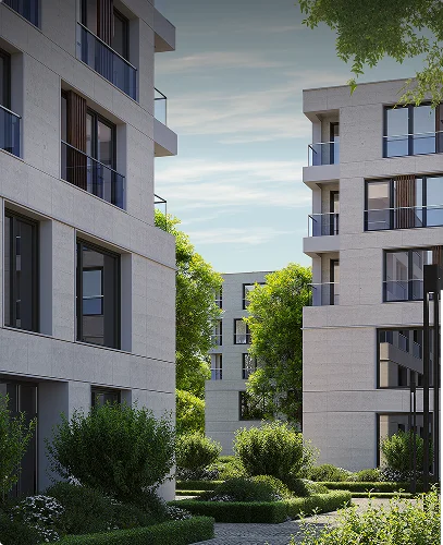 Exterior building rendering