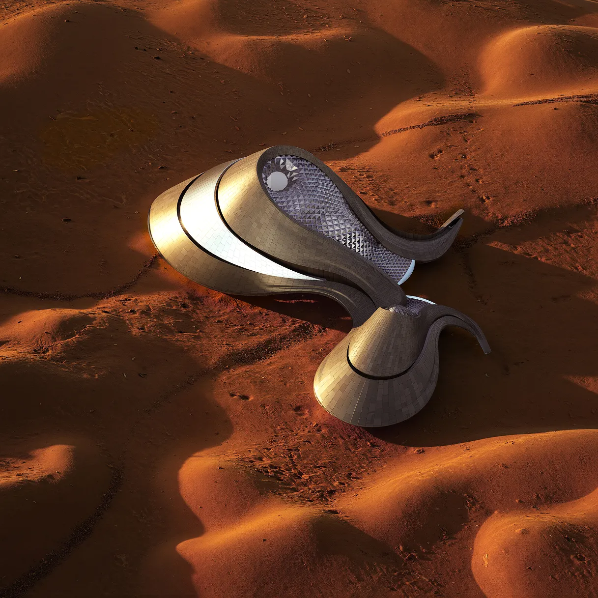 D5 Render vs Lumion: A Studio's Honest 2026 Comparison Aerial render of desert architecture in a varied landscape scene