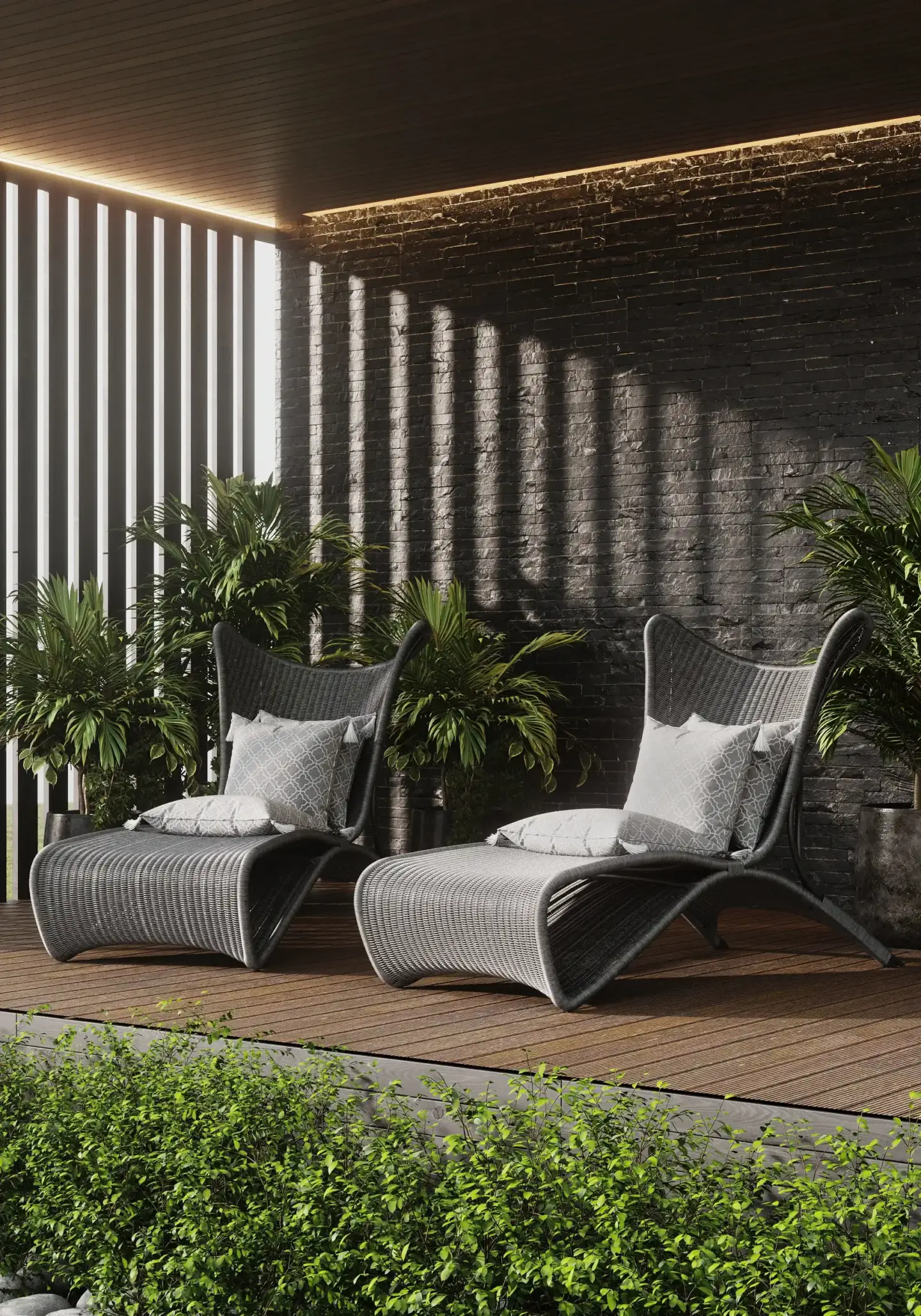 Moroccan Interior Design: Colors, Elements, and How to Get the Look Warm, sun-lit terrace lounge with layered textiles and arched forms, a modern Mediterranean-Moroccan mood