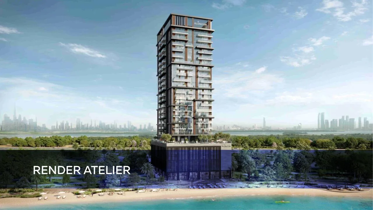 Residential tower CGI visualization High rise residential tower architectural rendering by 3D rendering company