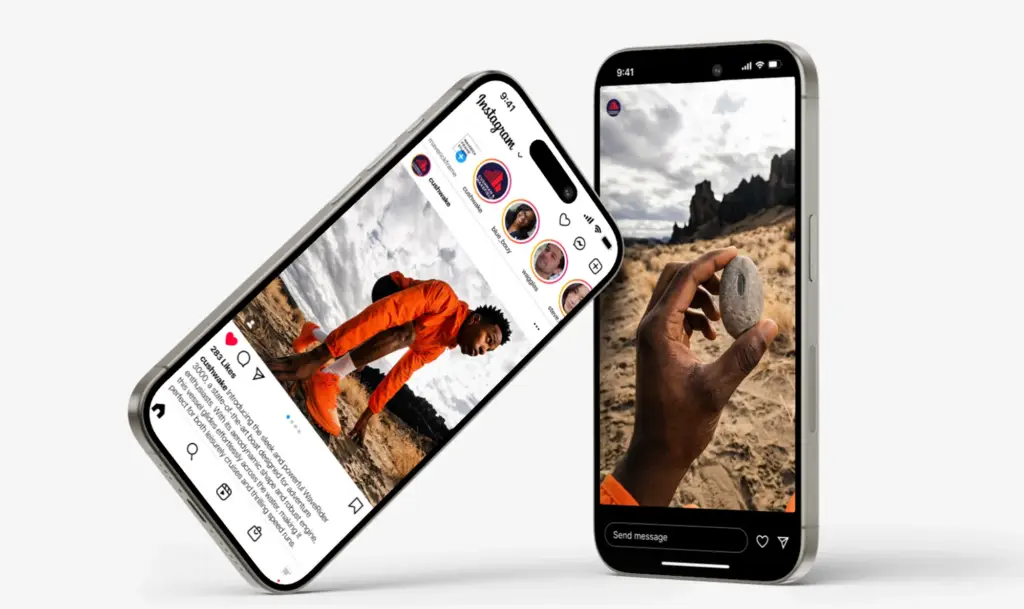Mind Box campaign shown on smartphone social media mockups.