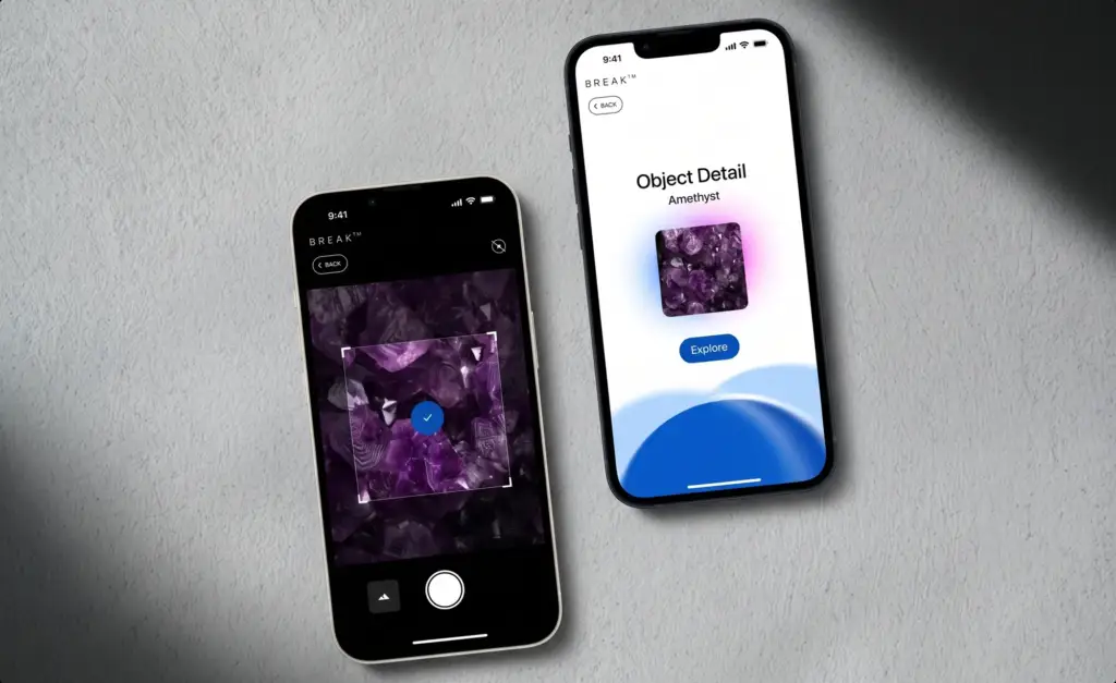 Mobile app gallery screen design