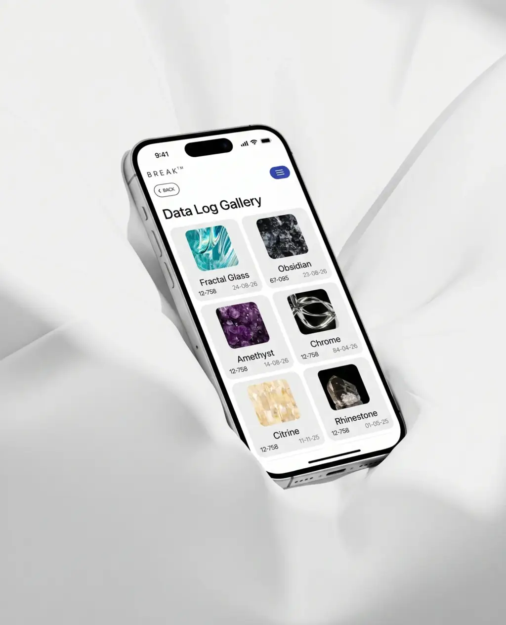 Mobile app content screen design