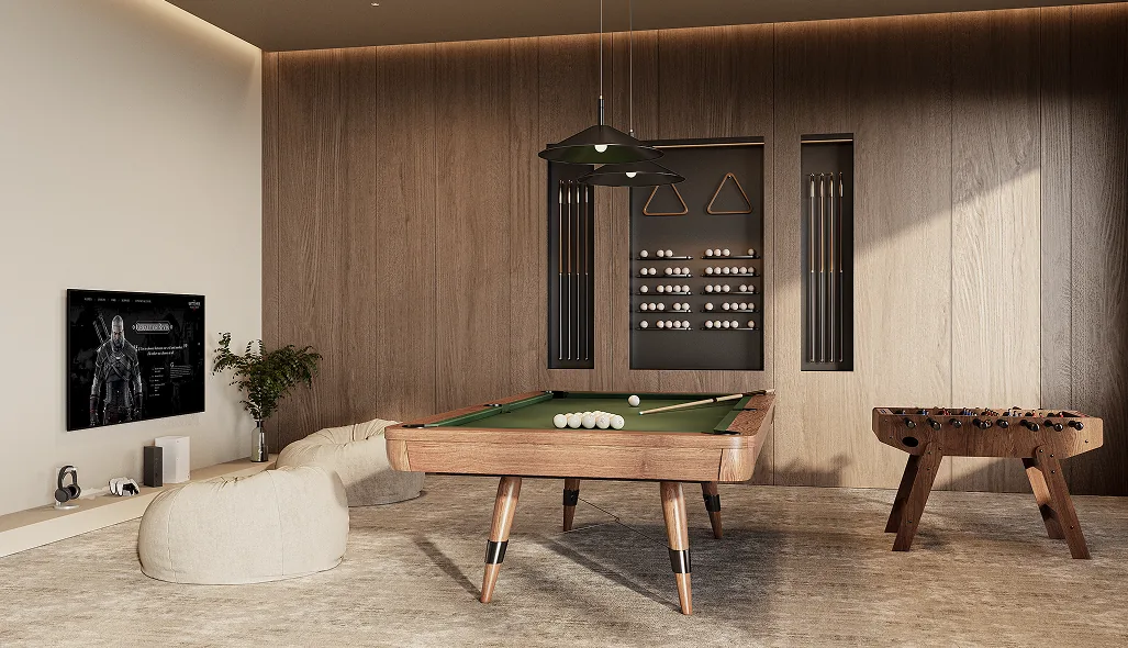 Office interior visualization of an executive area with premium finishes