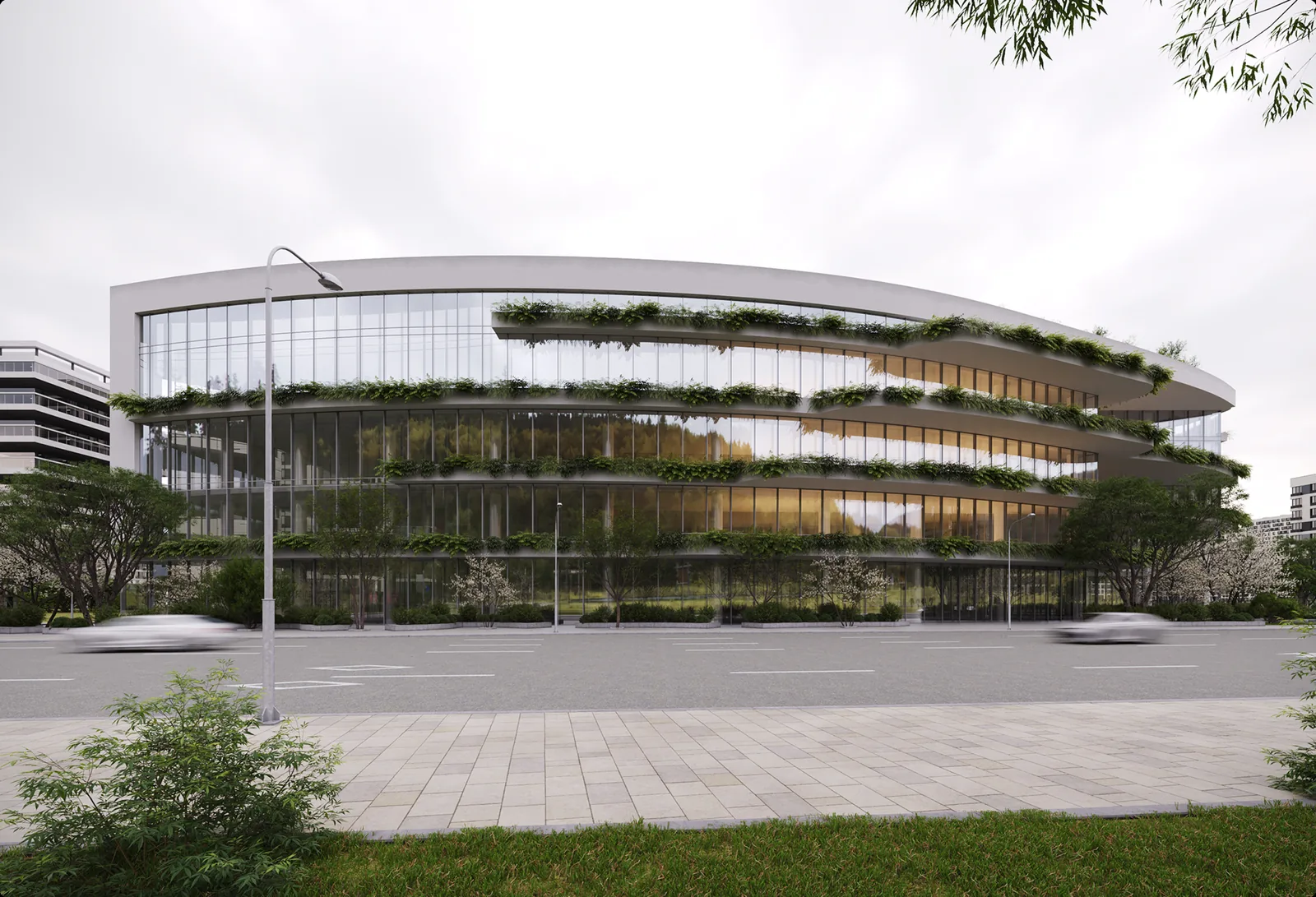 Top 5 3D visualization companies in Austria 360-degree exterior architectural panorama render