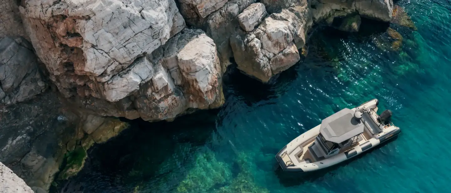 How to Build a 3D Visualization Portfolio (With Examples) 3D yacht visualization of a superyacht at sea, a marine CGI portfolio example showing project range